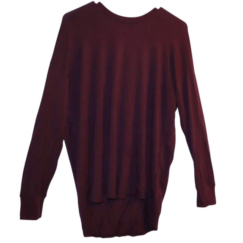 Athleta Maroon Long Sleeve Lightweight Sweatshirt